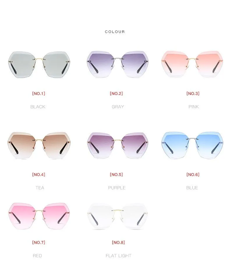 Oversized Vintage Shades Sun GlassesUV400