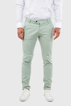 Pantalón Chino Slim Verde Menta