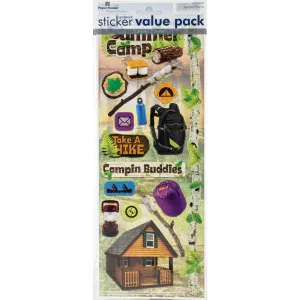 Paper House Value Cardstock Stickers - Outdoors/Camping