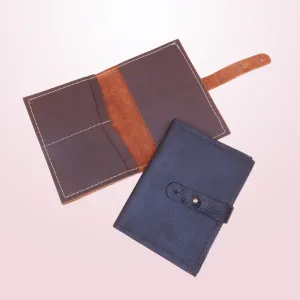 Passport Wallet Black Leather
