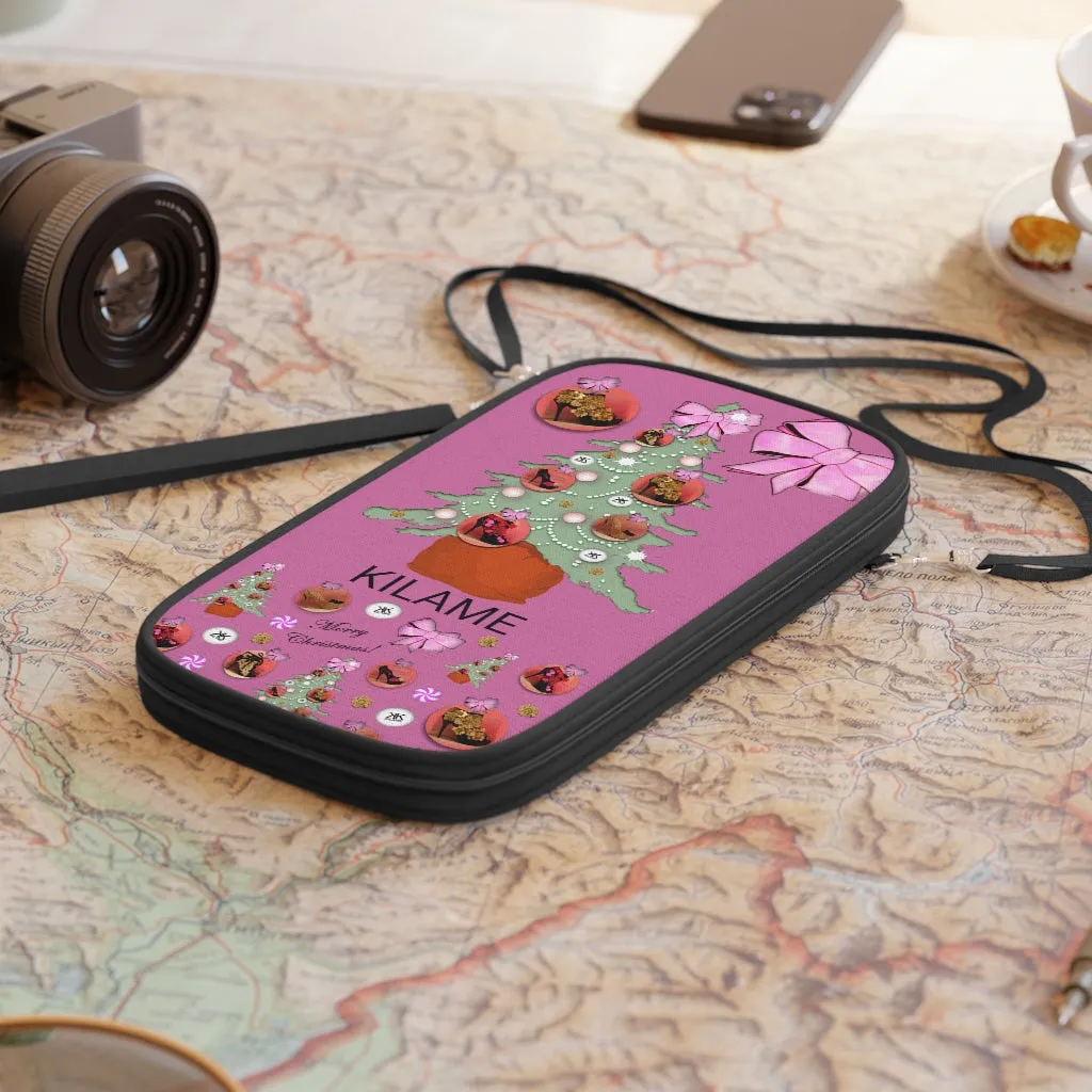 Passport Wallet 'Pink Christmas'