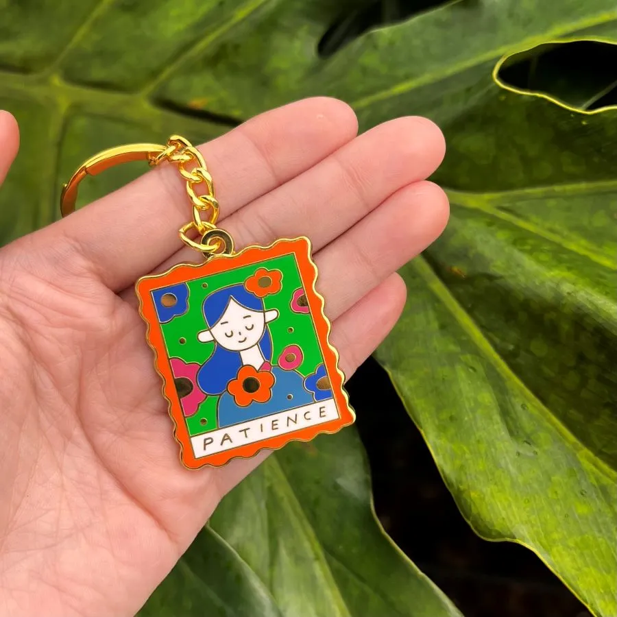 Patience {Enamel Keychain}