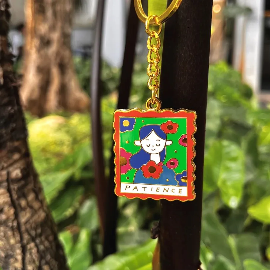 Patience {Enamel Keychain}
