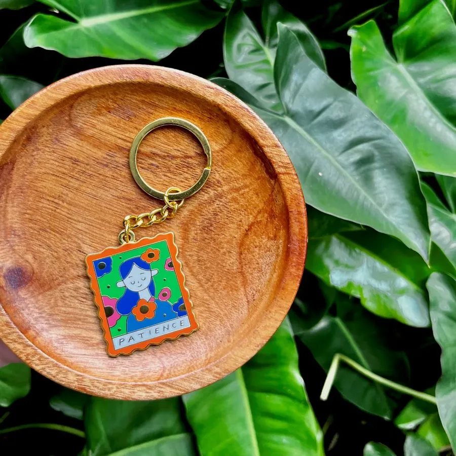 Patience {Enamel Keychain}