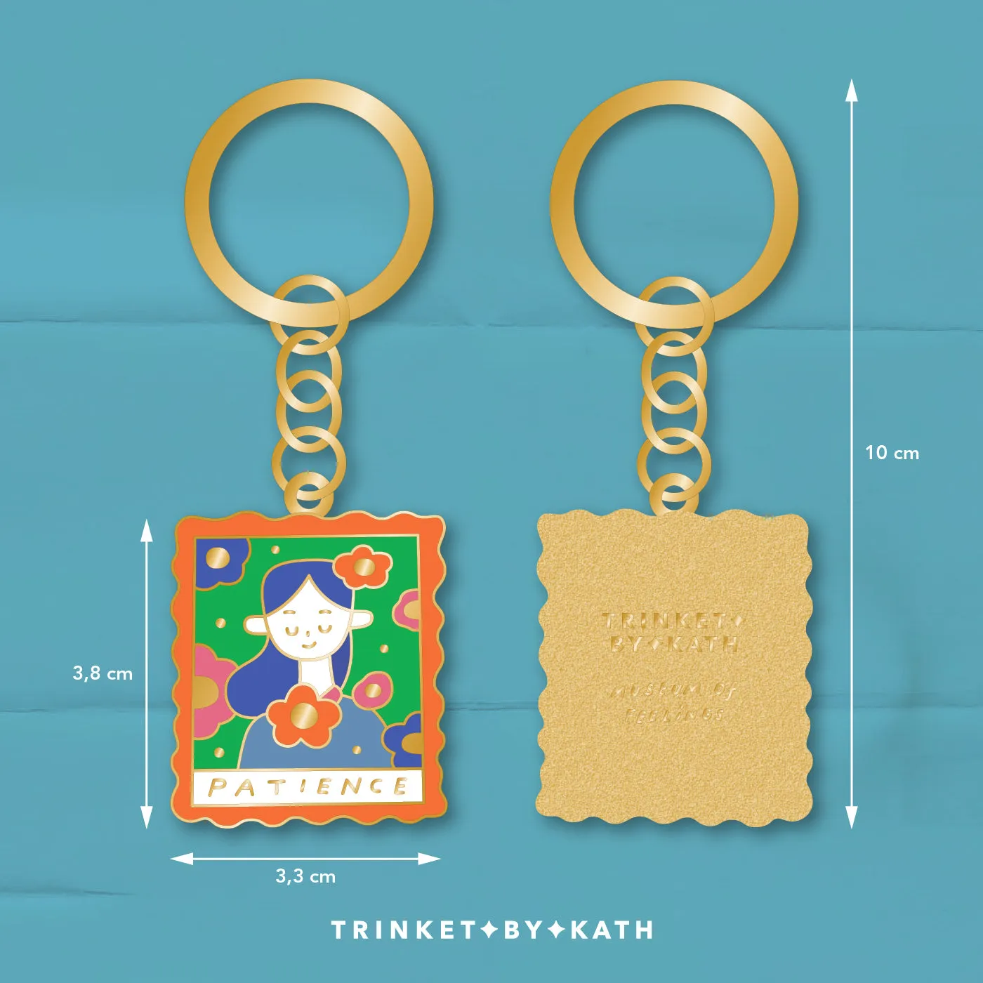 Patience {Enamel Keychain}