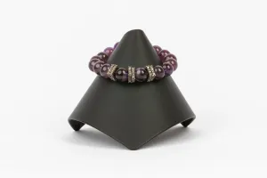 Pave Diamond, Amethyst Bracelet