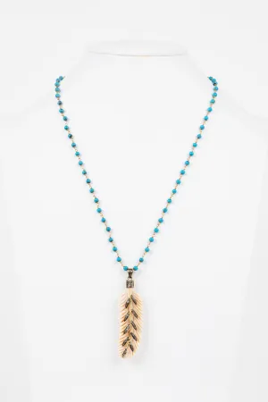 Pave Diamond, Bone, Turquoise