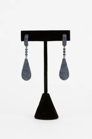 Pave Sapphire Earrings