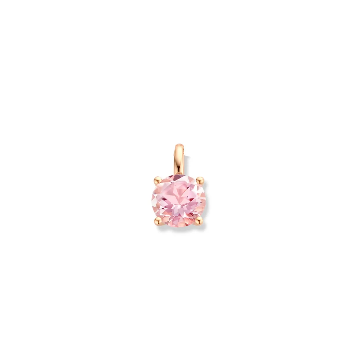 Pendentif motif - Or Rose, Améthyste Rose (064994/B)