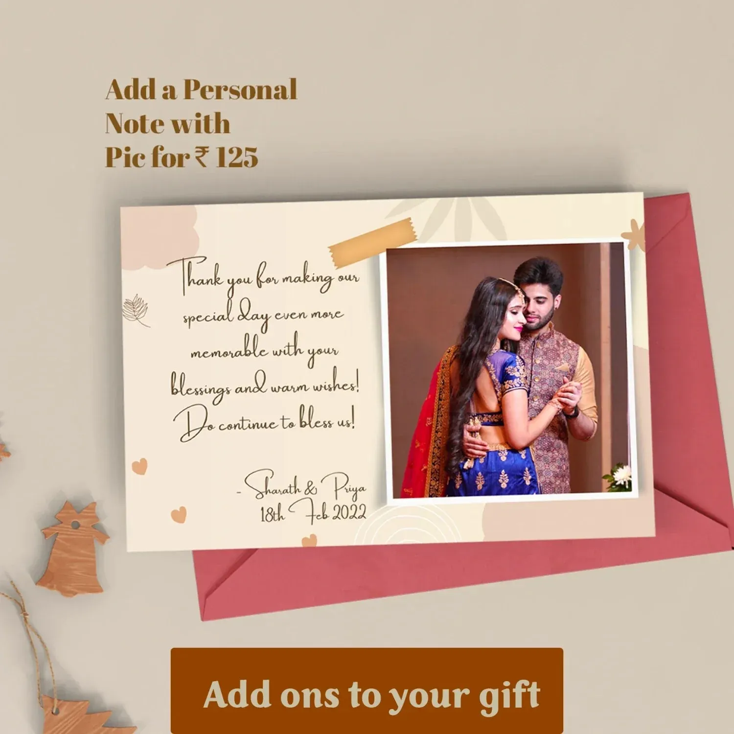 Personalized Zip-around Lady Wallet - Tan