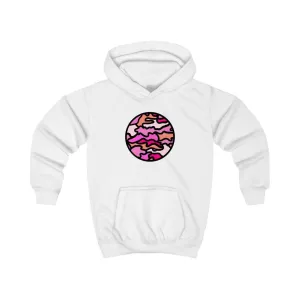 Pink camo hoodie for younger kids