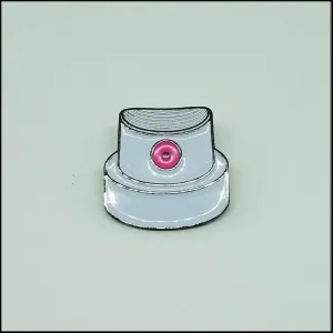 Pink Dot Spraycan Cap - Enamel Pin