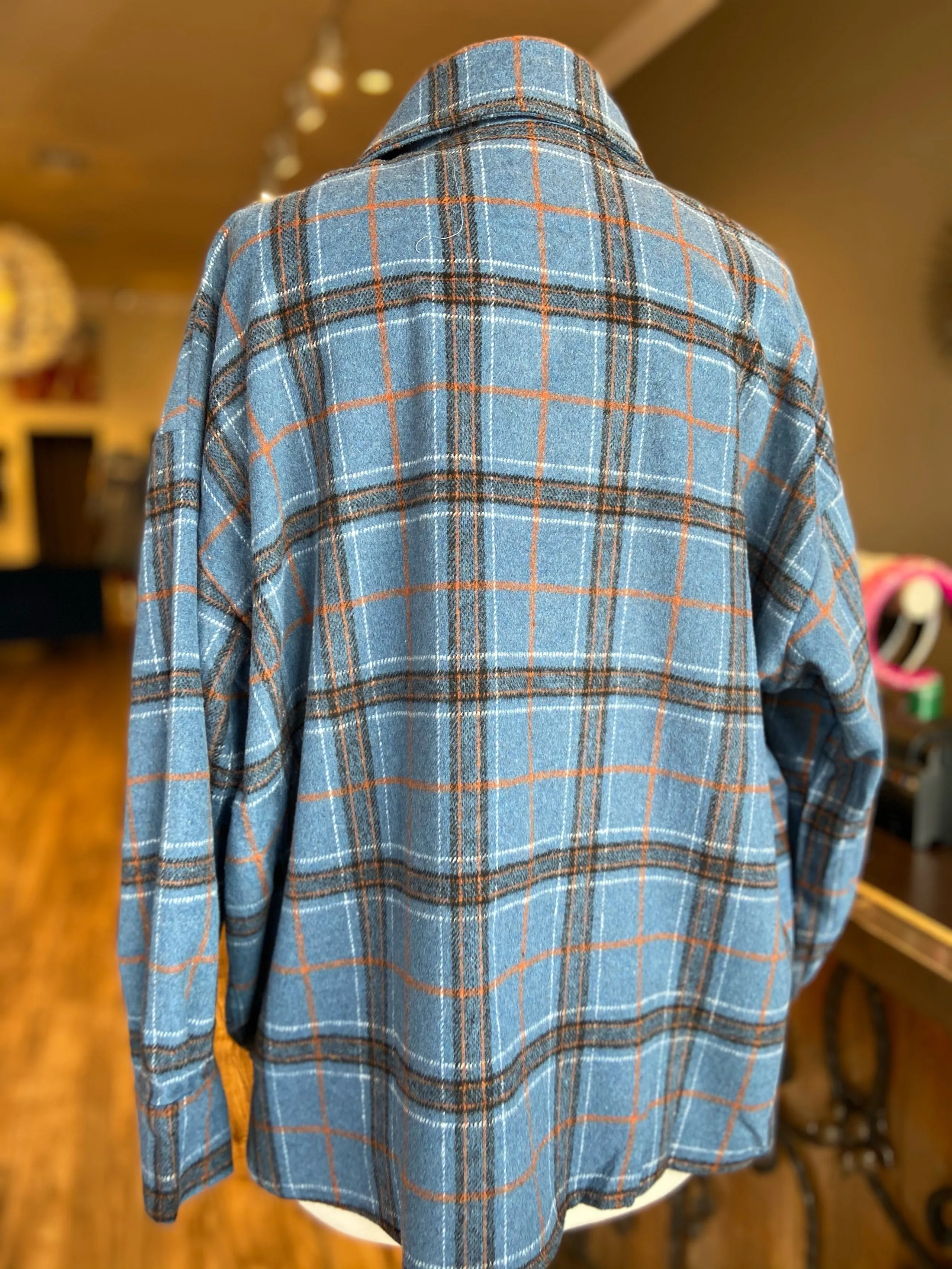 Plaid Oversized Button Down