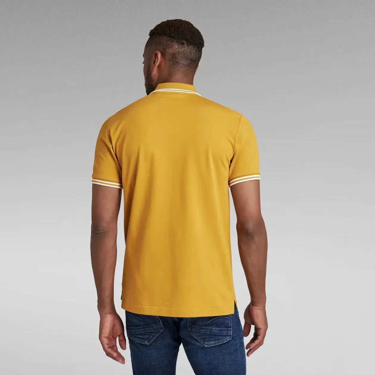 Polo Dunda Slim Stripe Yellow