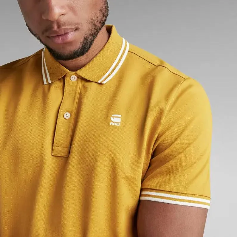 Polo Dunda Slim Stripe Yellow