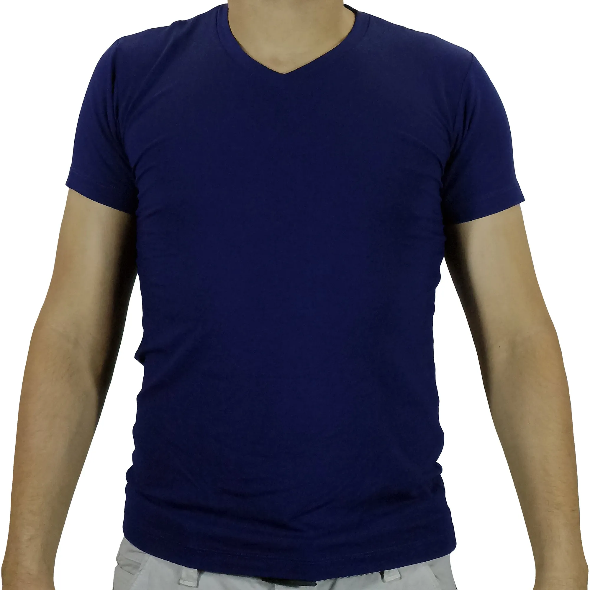 Polo Moda Lycrado Para Hombre - Azul