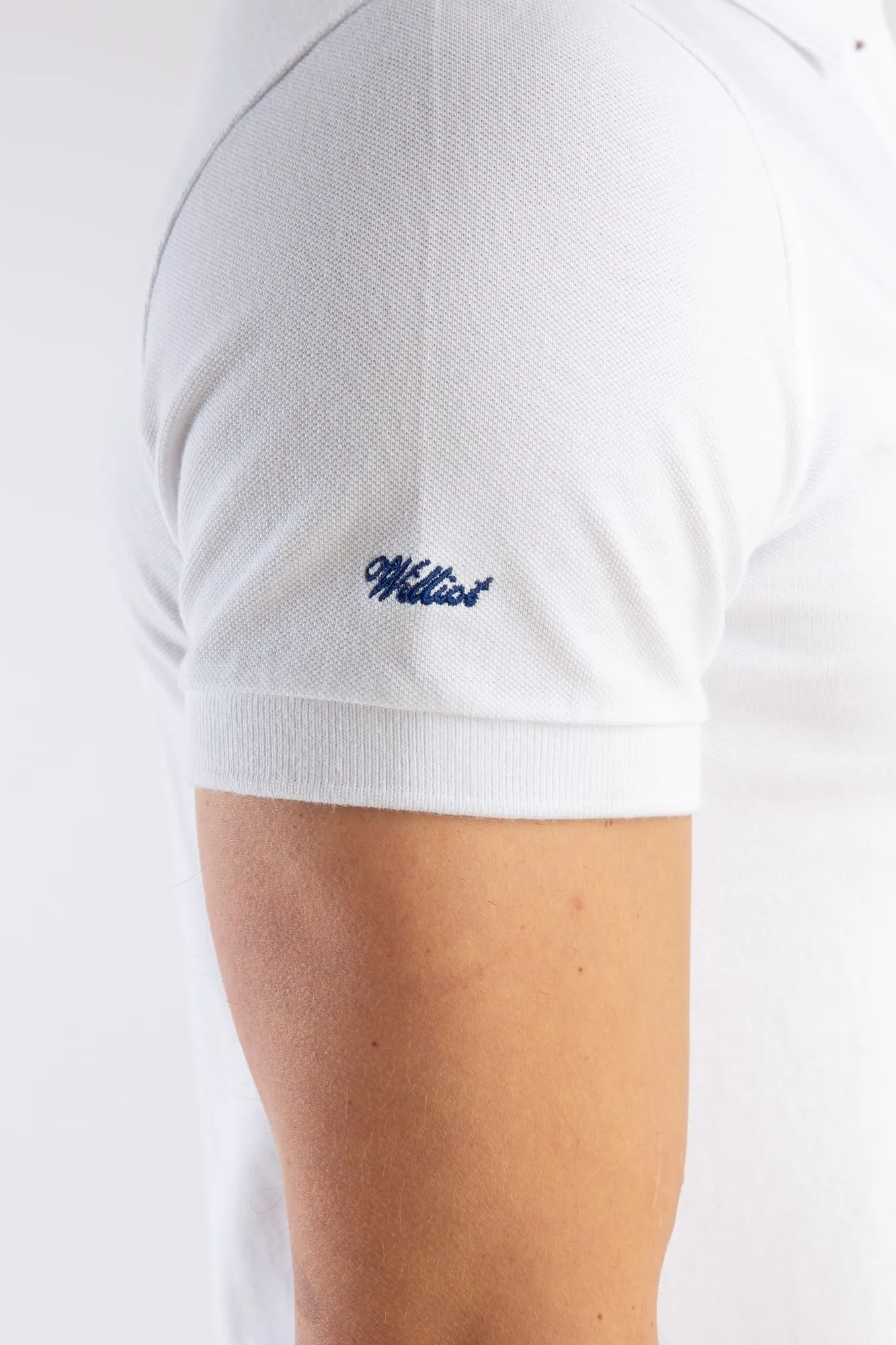 Polo Slim Liso Blanco