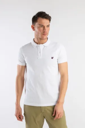 Polo Slim Liso Blanco