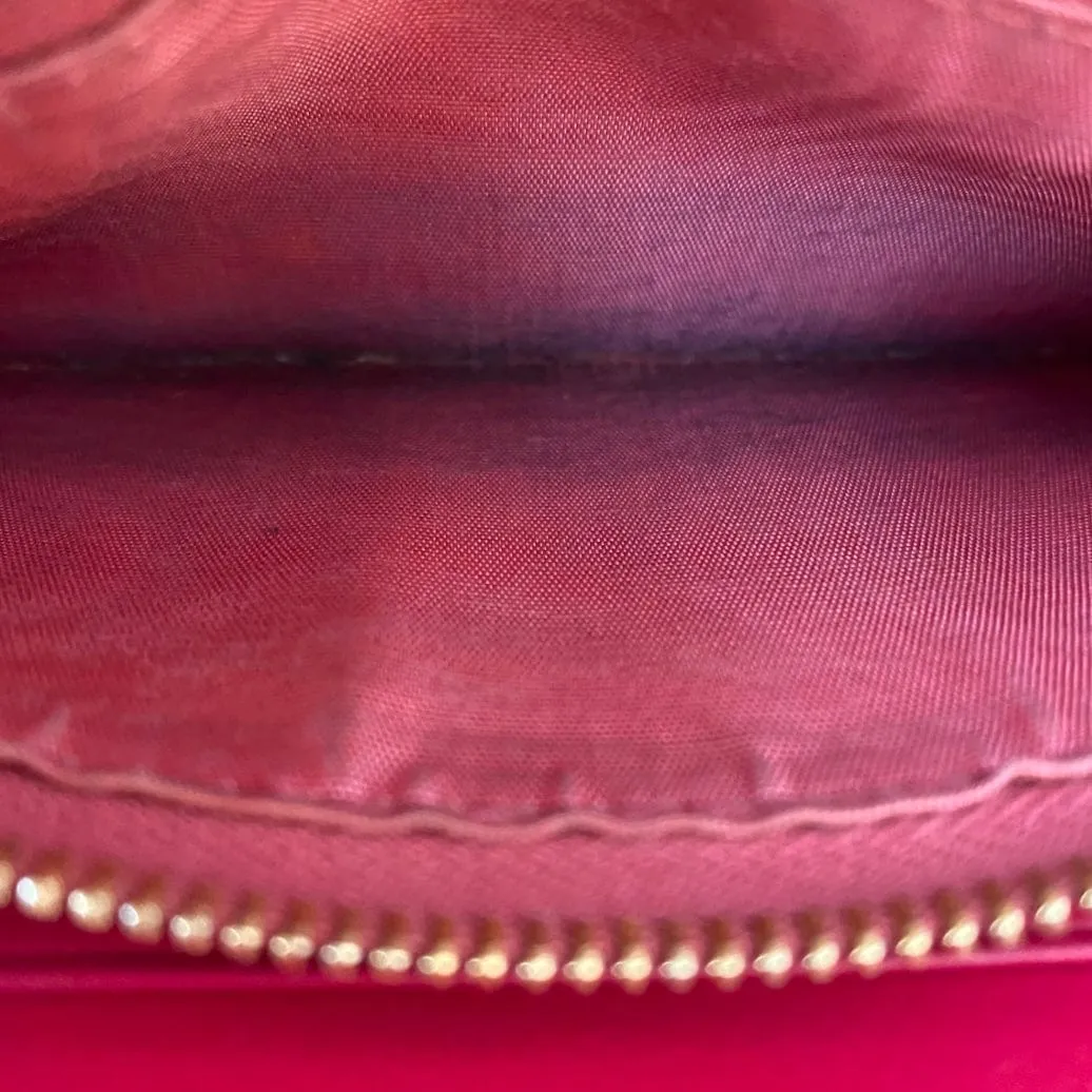 Prada Leather Zip Around Continental Wallet