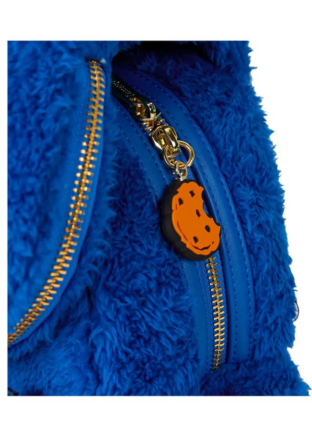 PRE-ORDER Loungefly Sesame Street Cookie Monster Plush Backpack Blue