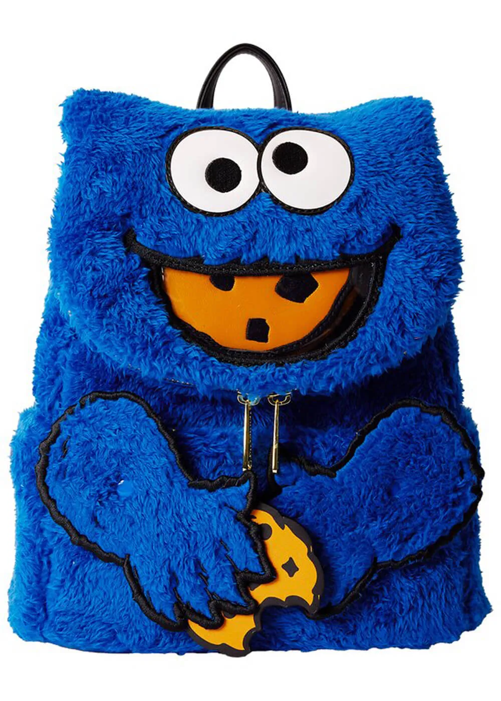 PRE-ORDER Loungefly Sesame Street Cookie Monster Plush Backpack Blue