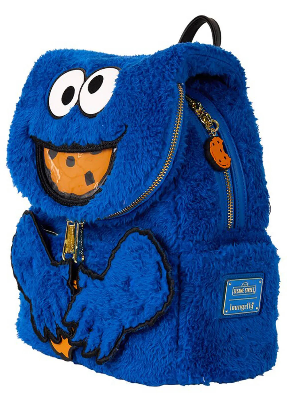 PRE-ORDER Loungefly Sesame Street Cookie Monster Plush Backpack Blue