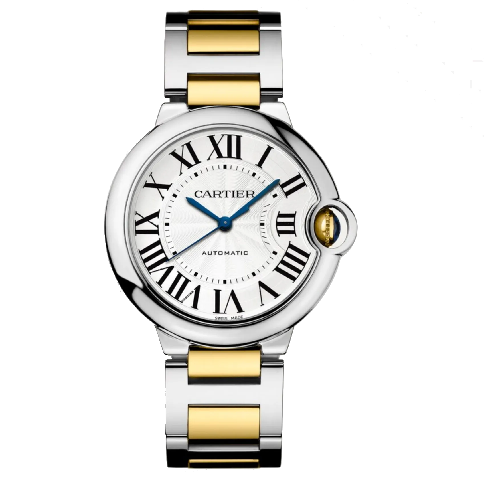 Pre-Owned Cartier Ballon 36mm Bleu De Cartier Steel & Gold W2BB0030