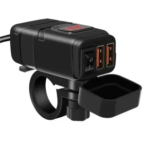 Prise USB moto Fast Charge   Voltmeter
