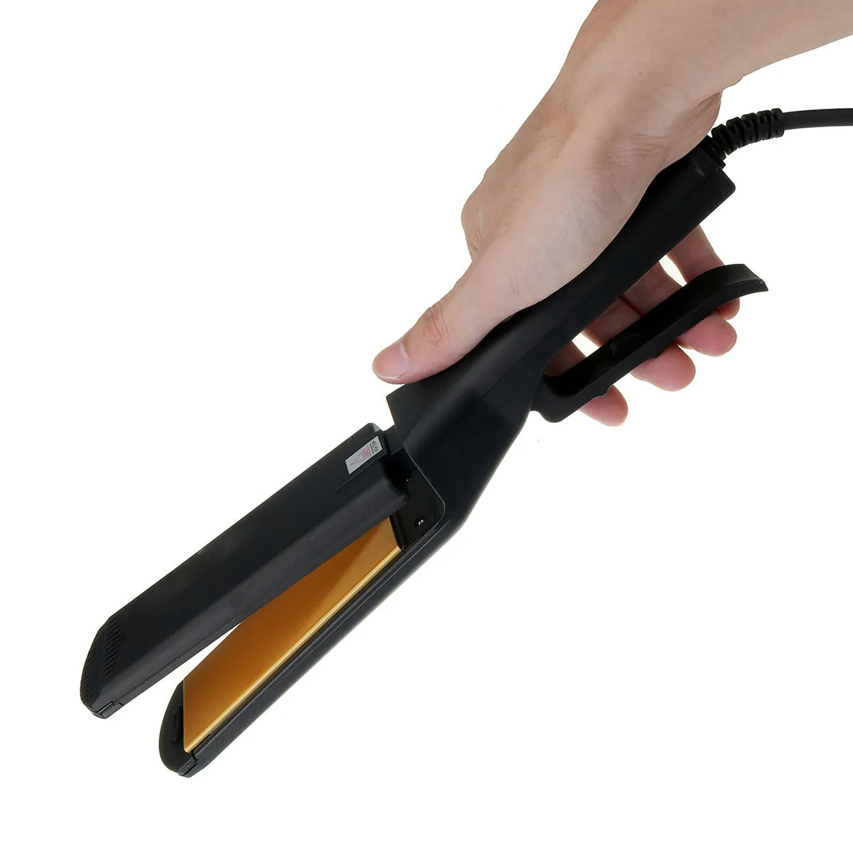 Pro 4-IN-1 Replaceable Ceramic Hair Crimper Corrugating Adjustable Temperature Curling Flat Iron Hair Crimper Straightener With 4 Pair Plates