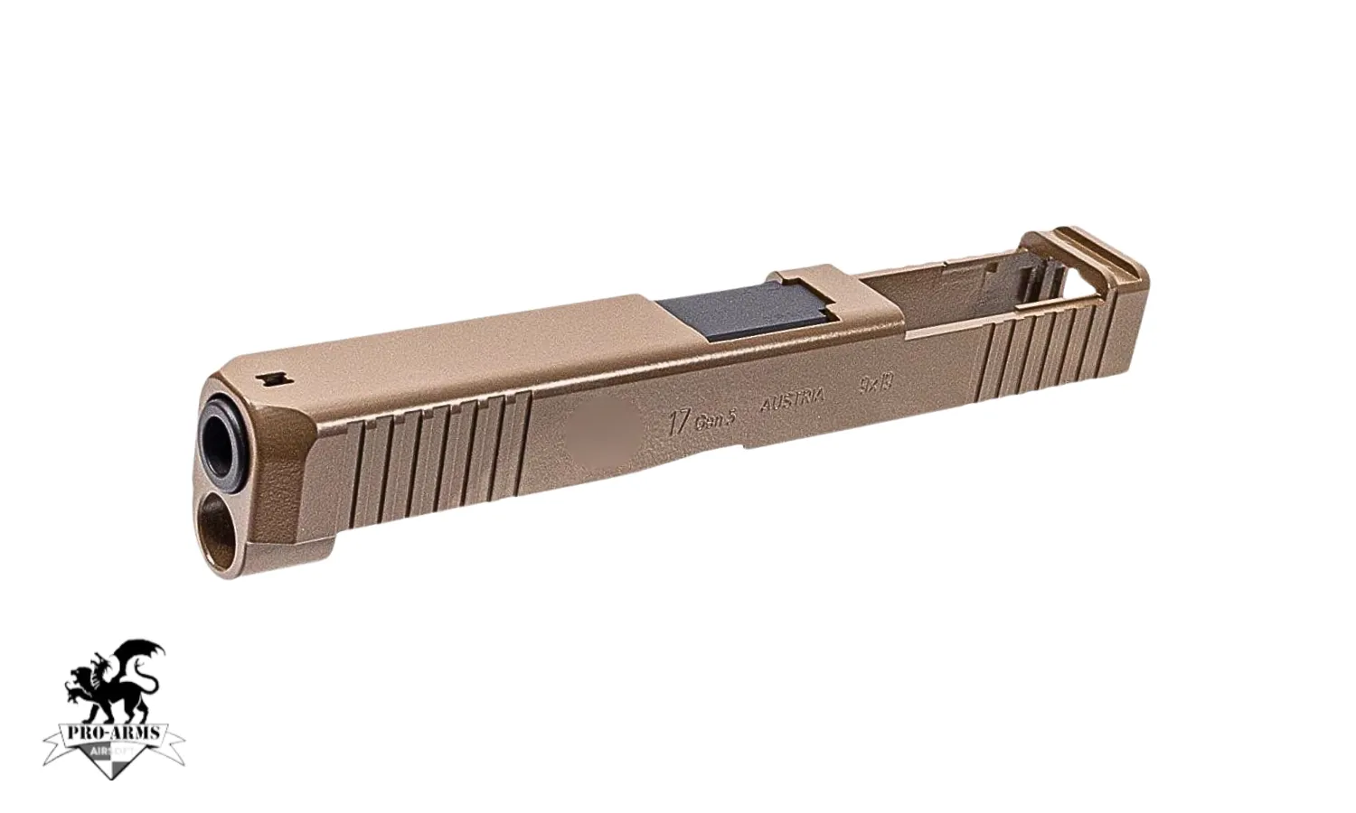 Pro Arms Aluminum Slide Set for Marui G17 G5 MOS GBB (Cerakote Version) (Black / FDE)