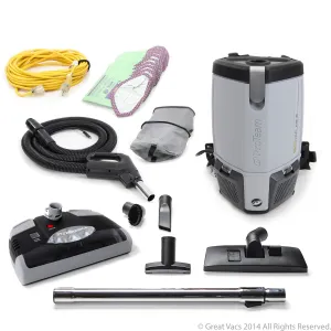 ProTeam ProVac FS6 Commercial 6qt Backpack Vacuum Cleaner W. GV Powerhead