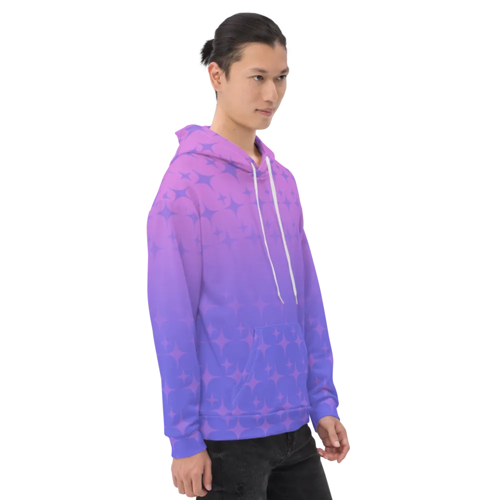 Purple Ghost Sparkle Hoodie (Adult XS-3XL)
