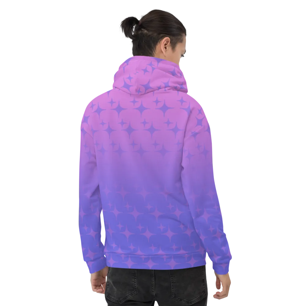 Purple Ghost Sparkle Hoodie (Adult XS-3XL)