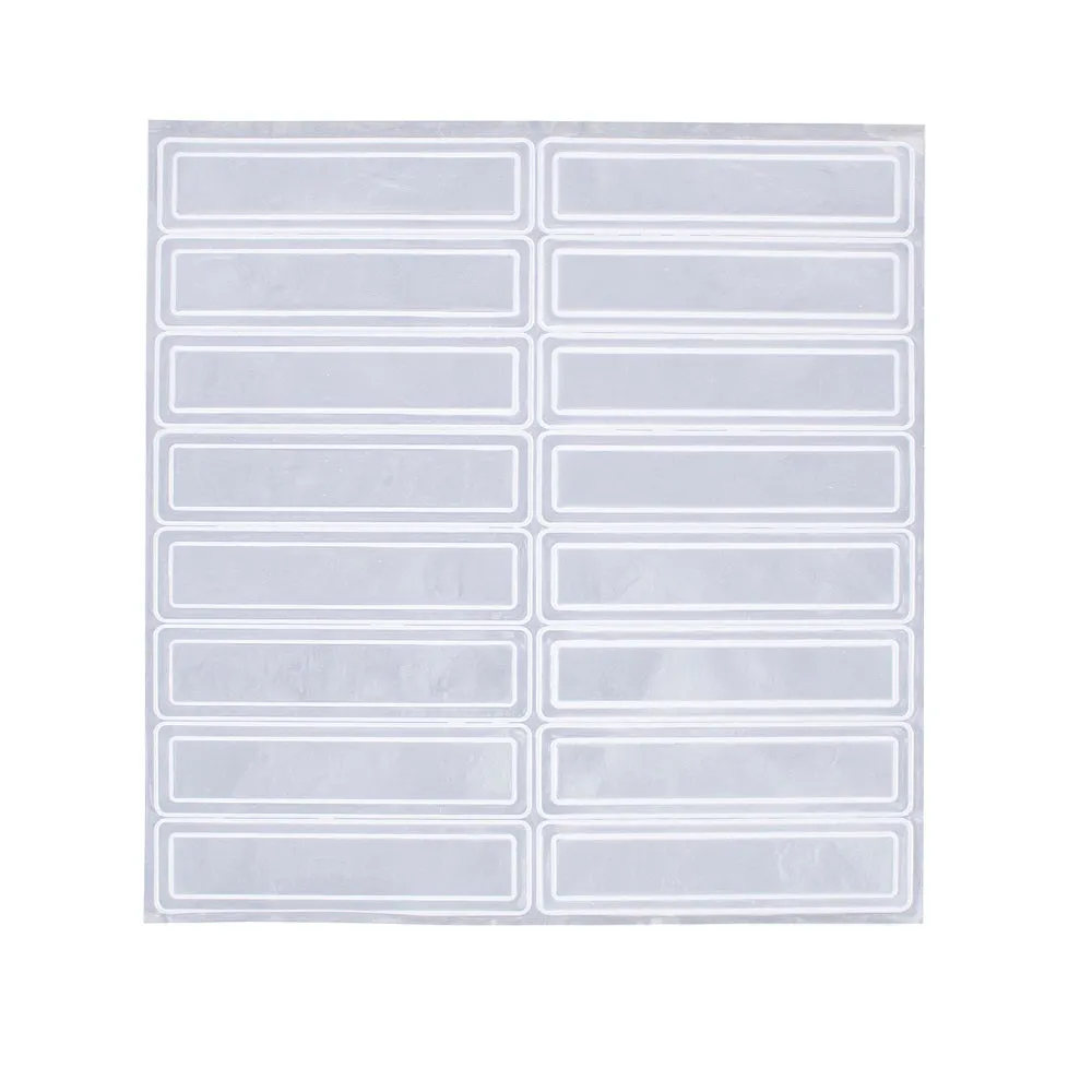 Pyramex Reflective Hard Hat Stickers, 1 Sheet of 16 Stickers