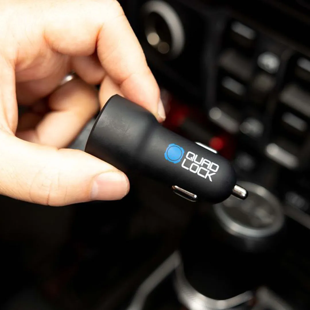 Quad Lock Car - Dual USB 12V Charger