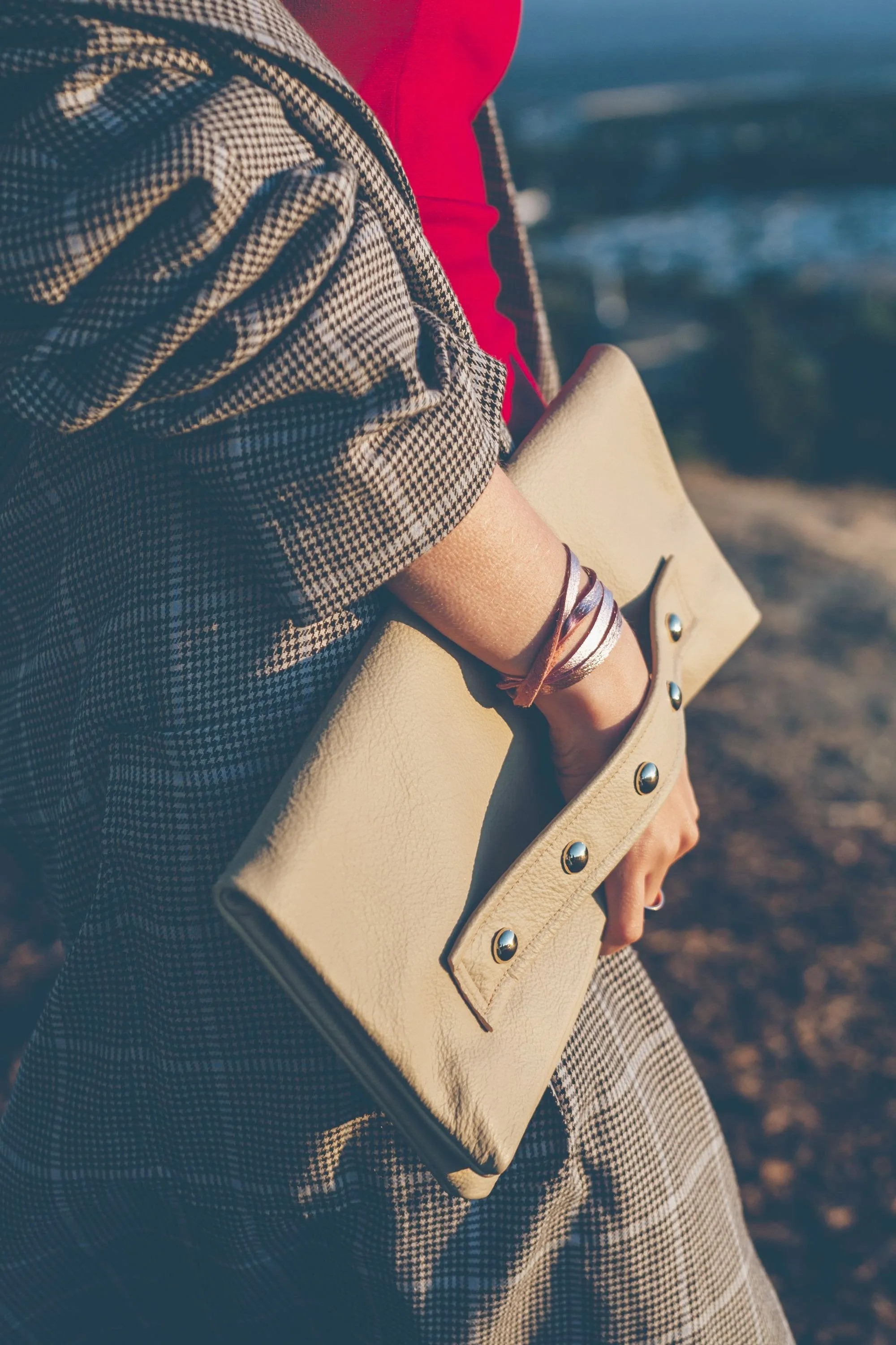 "Celebrity" foldover clutch
