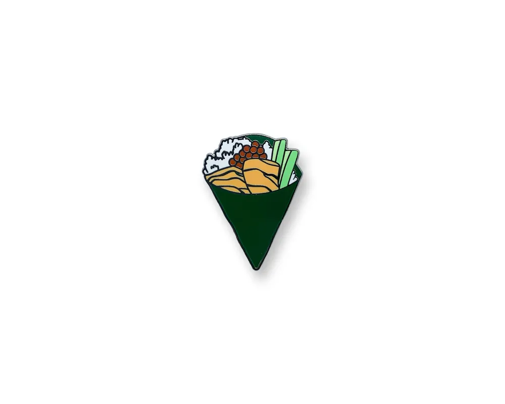 "Temaki Hand Roll Sushi" Lapel Pin