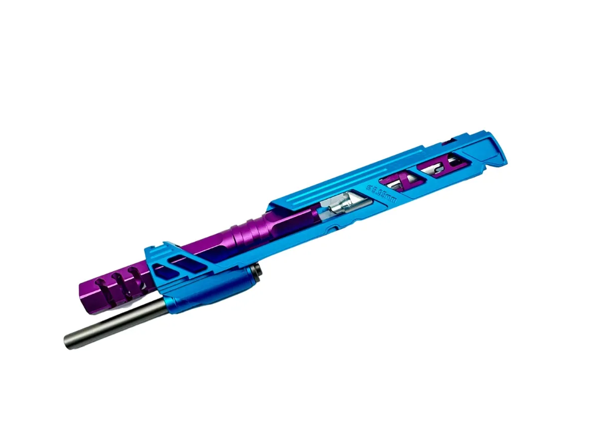 Rainbow 8 Custom Dr. Black Aluminum Slide Set for Hi-Capa