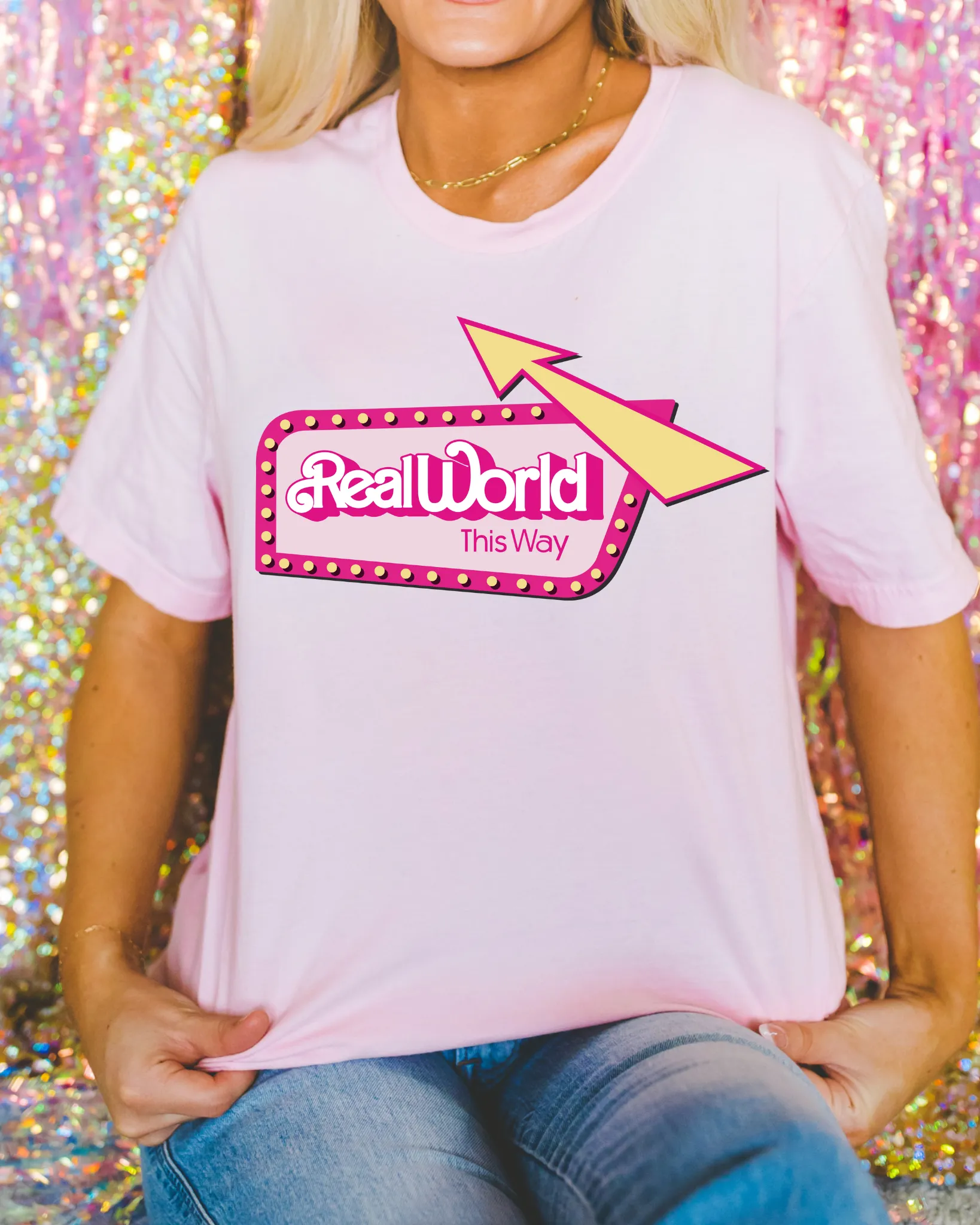 Real World Pink-mc short sleeve tshirt
