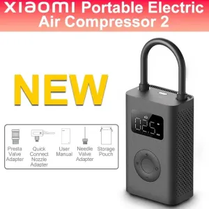Rechargeable Air Pump Compressor 2 25%Speed Boost Mini Portable Electric Air Compressor Treasure 150PSI Type-C LED Multitool Inflator Bicycle Car