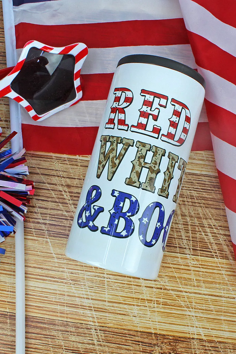 Red White & Boozy Stainless Steel Slim Hugger