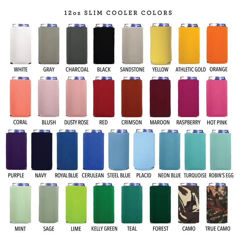 Regular & Slim Can Cooler Wedding Package #192RS - Custom Pet Illustration