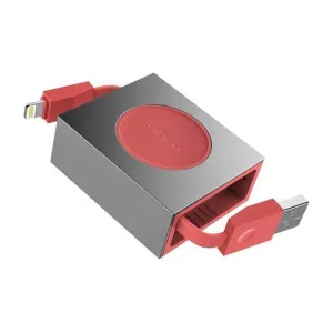 Retractable USB Cable for iPhone 8 | 7 | 6 | 5 - Compact USB Cable Without Getting Tangled