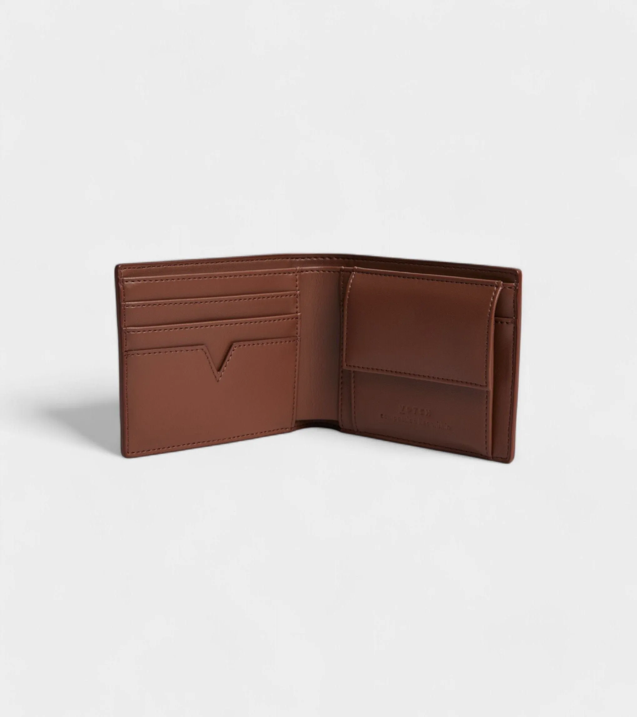 Reuben Vegan Bio-Based Bamboo Coin Wallet | Brown