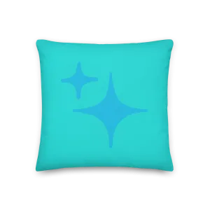 Reversible Blue Sparkle Pillow