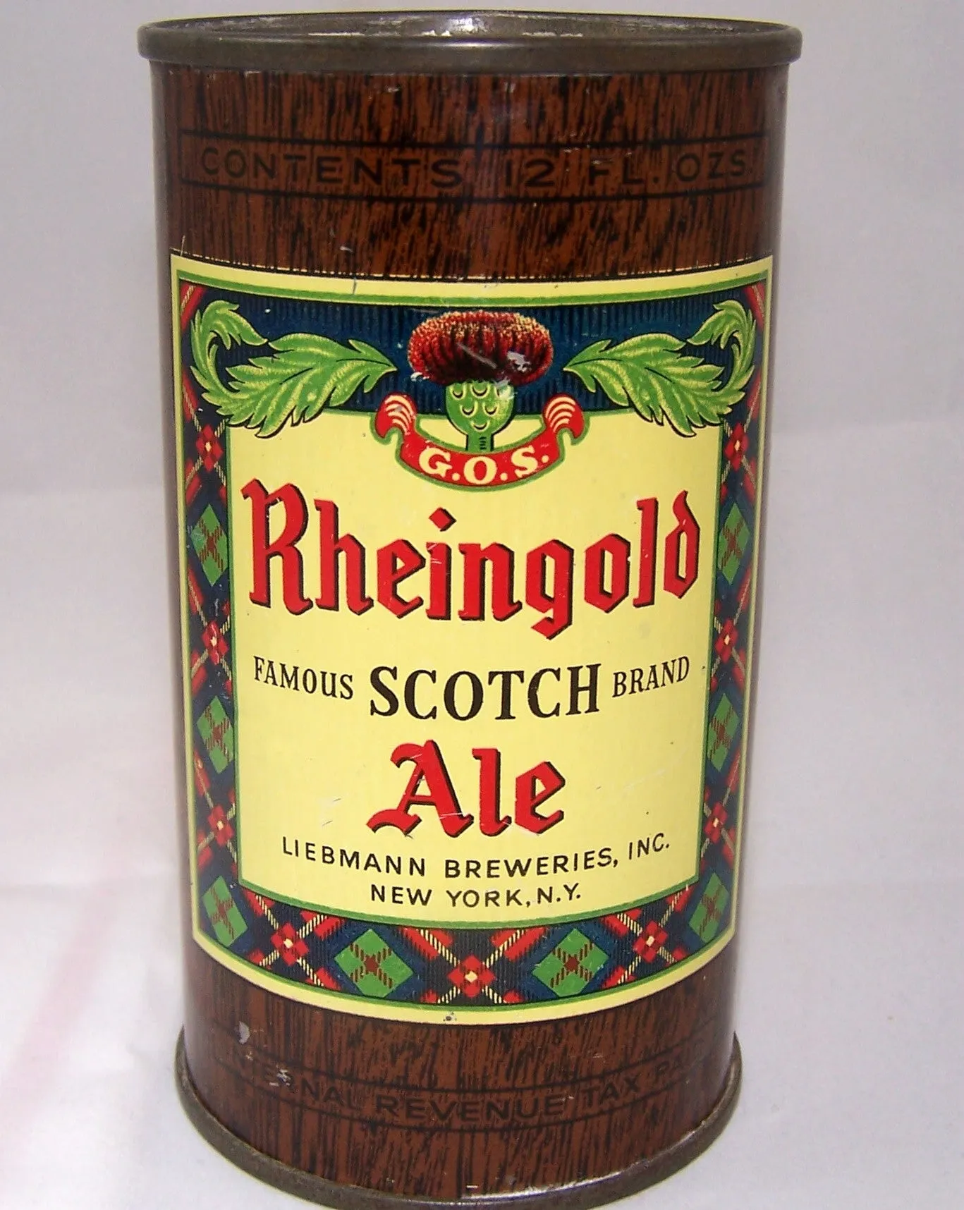 Rheingold Scotch Ale (IRTP) Single face, USBC 123-25, Grade 1/1 