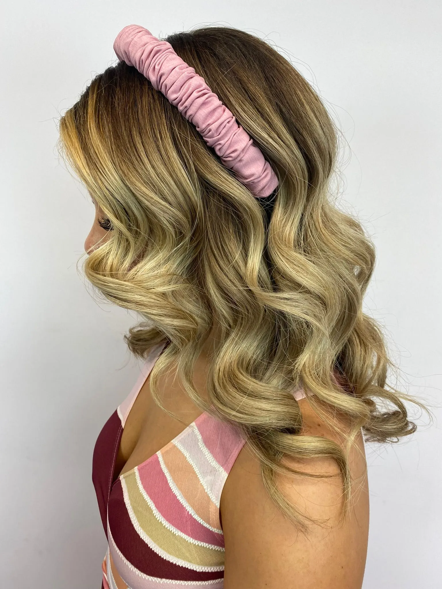 Rippled Headband (Pink)