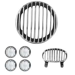 R.J.VON Headlight,Tail,Indicator Grill For Bajaj Avenger Street 150/220/ Cruise 150/220