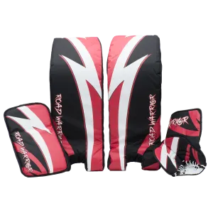 Road Warrior 27" Red/Black/White Goalie Pad Set - RG