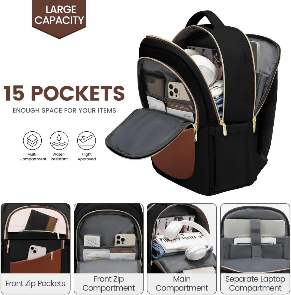 Rounded Corner Laptop Backpack, 15.6" 17.3"（US only）
